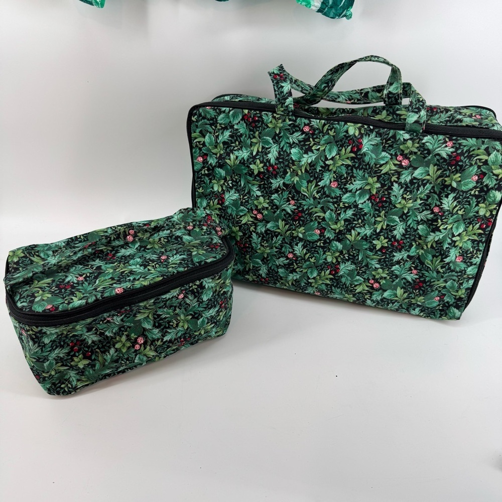 Vintage Floral Cosmetic Bag Set – New